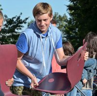 Der Umzug des Schmuttertal-Gymnasiums beginnt