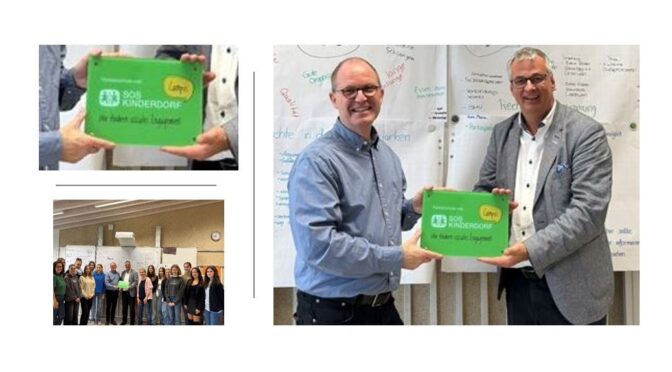 Hand in Hand: Das Schmuttertal-Gymnasium ist nun Partnerschule von SOS-Kinderdorf