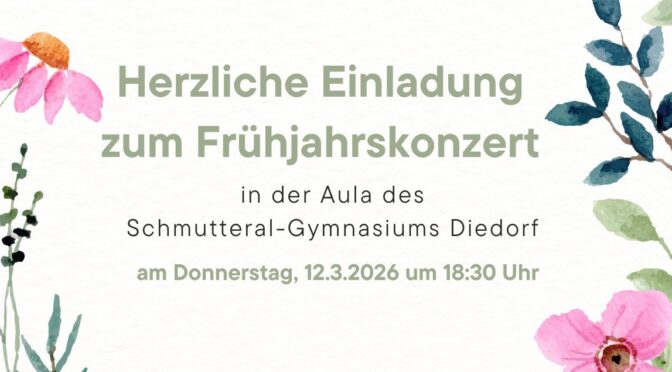 Frühjahrskonzert am 12.3.2026 um 18:30 Uhr